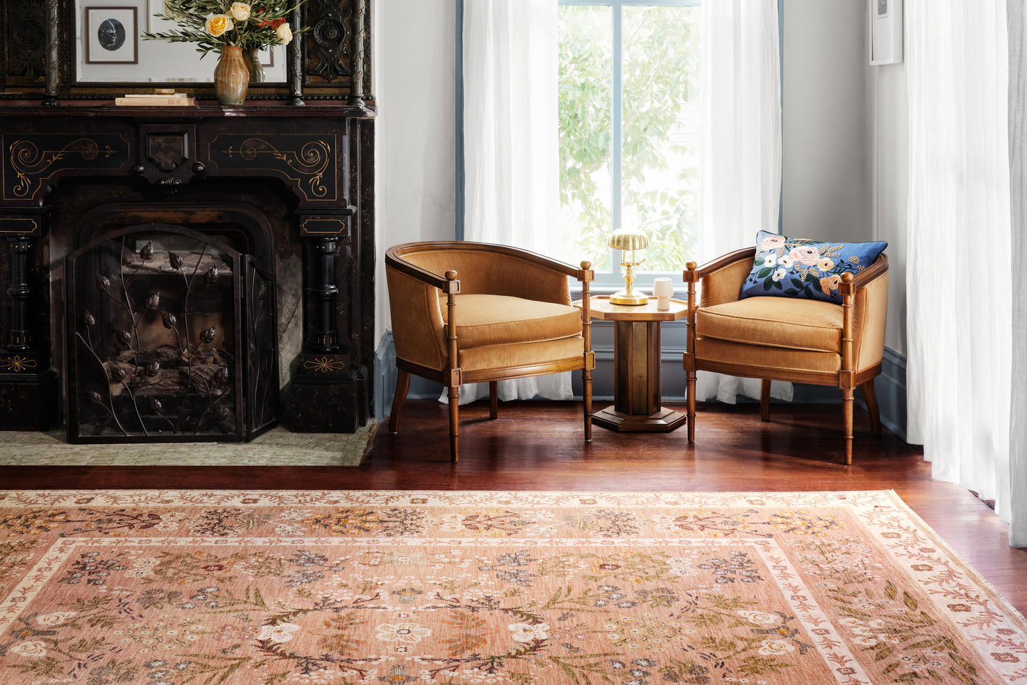 Rifle Paper Co. x Loloi Kismet  Camel  Contemporary