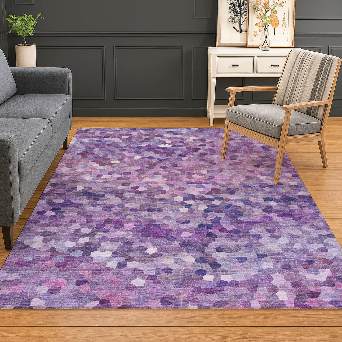 Dalyn Rugs Kaleidoscope  Plum  Transitional