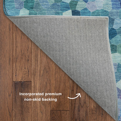 Dalyn Rugs Kaleidoscope  Turquoise  Transitional