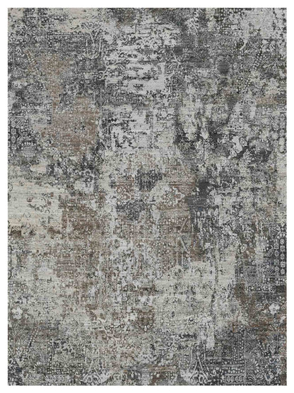 Limited KEMSEY KE-655 Mushroom Transitional Knotted Rug