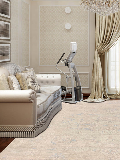 Artisan Julie Beige Camel Transitional Knotted Rug - Rugs - Artisan - Atlanta Designer Rugs