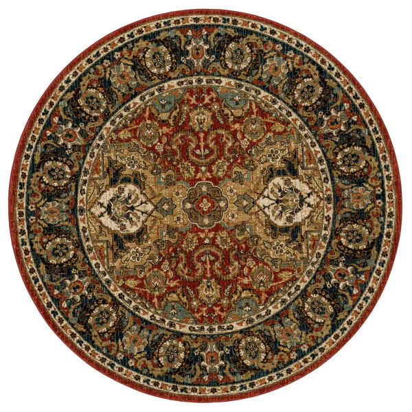 Karastan Spice Market 90938 Garnet Traditional Machine Woven Rug