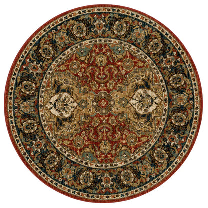 Karastan Spice Market 90938 Garnet Traditional Machine Woven Rug