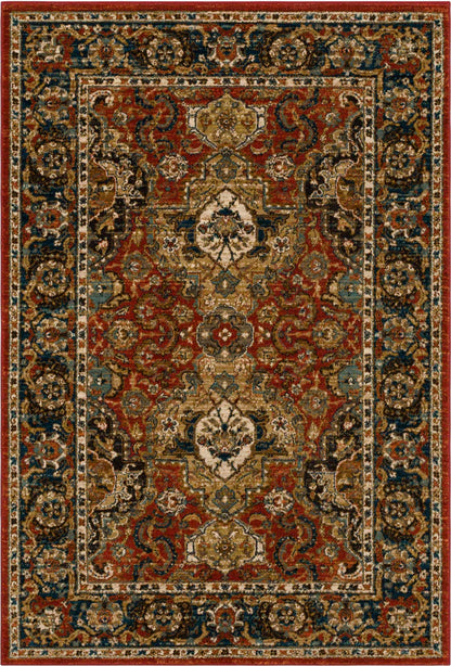 Karastan Spice Market 90938 Garnet Traditional Machine Woven Rug