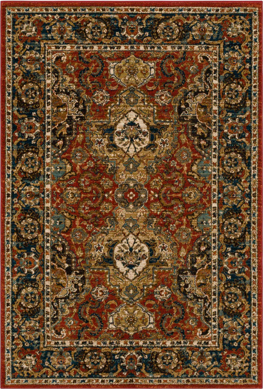 Karastan Spice Market 90938 Garnet Traditional Machine Woven Rug
