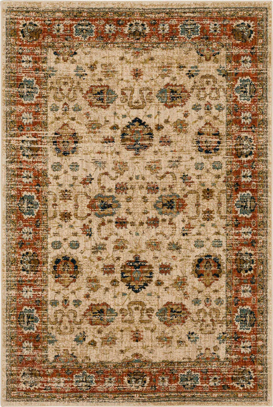 Karastan Spice Market 91199 Cream Traditional Machine Woven Rug