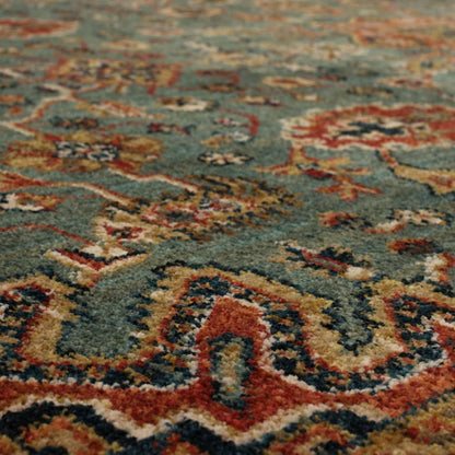Karastan Spice Market 90665 Aquamarine Traditional Machine Woven Rug