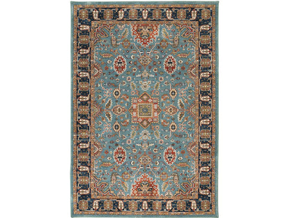 Karastan Spice Market 90665 Aquamarine Traditional Machine Woven Rug