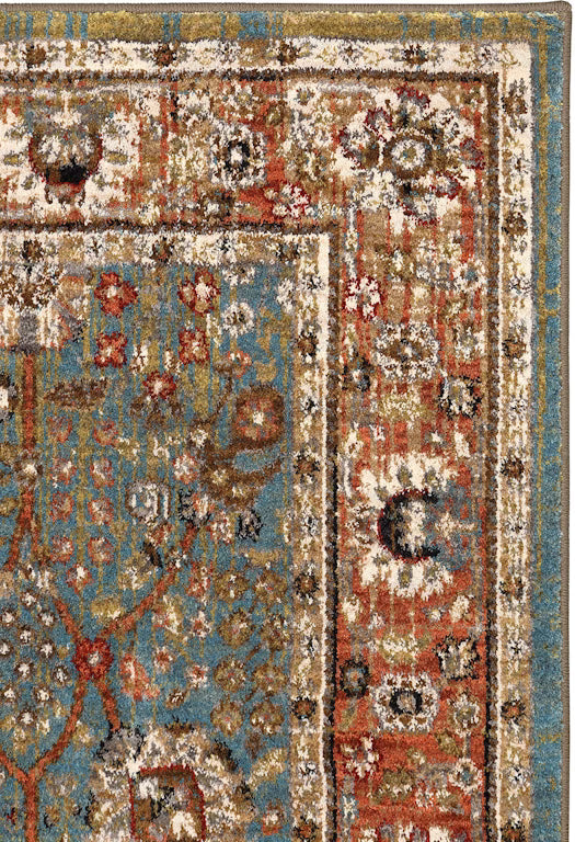 Karastan Spice Market 90668 Aquamarine Modern/Contemporary Machine Woven Rug