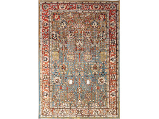 Karastan Spice Market 90668 Aquamarine Modern/Contemporary Machine Woven Rug