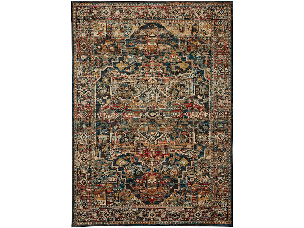 Karastan Spice Market 90807 Sapphire Traditional Machine Woven Rug
