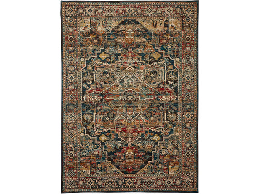 Karastan Spice Market 90807 Sapphire Traditional Machine Woven Rug