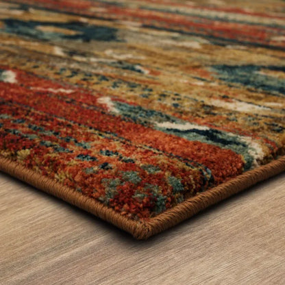 Karastan Spice Market 91799 Aquamarine Modern/Contemporary Machine Woven Rug