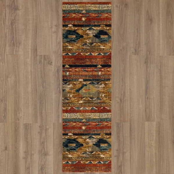 Karastan Spice Market 91799 Aquamarine Modern/Contemporary Machine Woven Rug