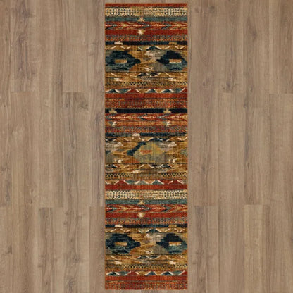 Karastan Spice Market 91799 Aquamarine Modern/Contemporary Machine Woven Rug