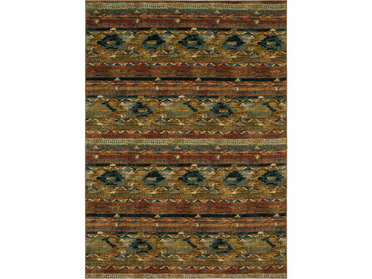 Karastan Spice Market 91799 Aquamarine Modern/Contemporary Machine Woven Rug