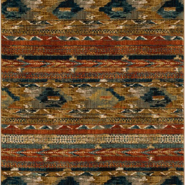 Karastan Spice Market 91799 Aquamarine Modern/Contemporary Machine Woven Rug