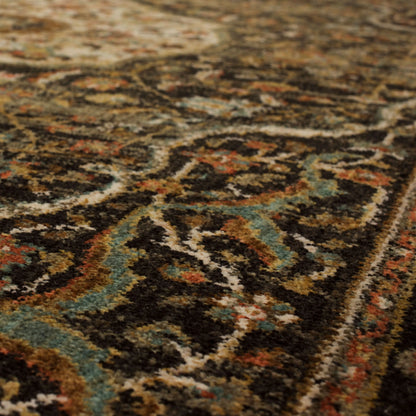 Karastan Spice Market 90661 Charcoal Traditional Machine Woven Rug