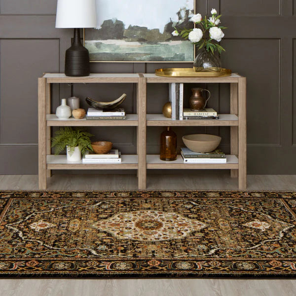 Karastan Spice Market 90661 Charcoal Traditional Machine Woven Rug