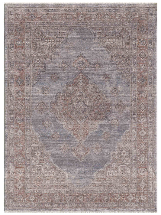 KAS Adele 8807 Grey Blush Traditional Machine-Woven Rug