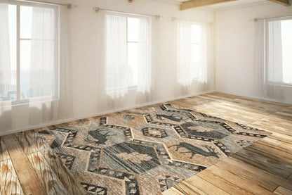 Kas Chester 5637 Seafoam Rustic & Lodge Machine Woven Rug