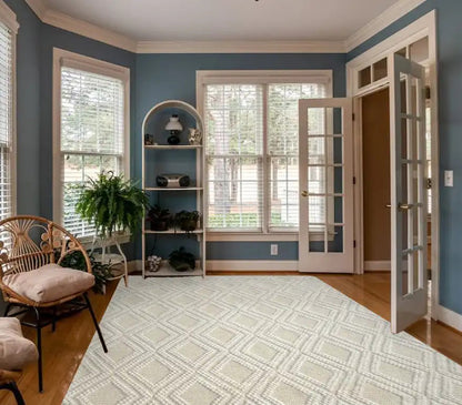 Kas Chloe 7720 Ivory Natural Casual Handwoven Rug