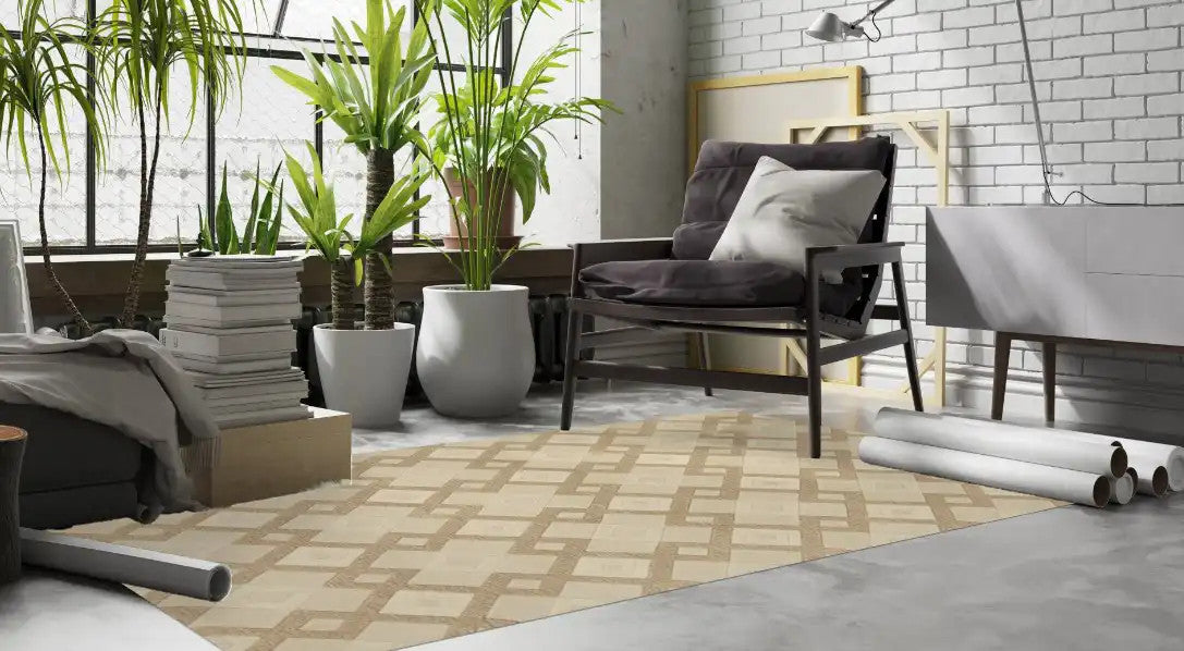 Kas Eternity 1055 Ivory Contemporary Hand Tufted Rug