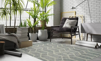 Kas Gramercy 1631 Blue Transitional Hand Tufted Rug