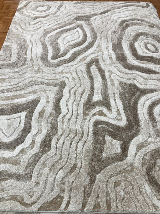 Kas Alden 0301 Ivory Transitional Machine Woven Rug