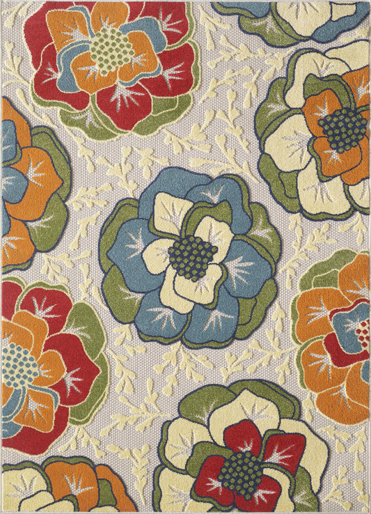 Kas Calla 6936 Ivory Indoor/Outdoor Machine Woven Rug