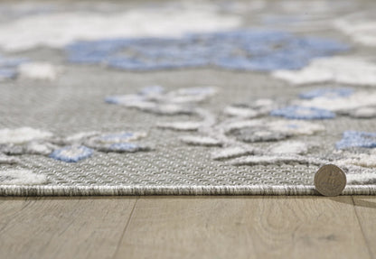 Kas Calla 6938 Grey Indoor/Outdoor Machine Woven Rug