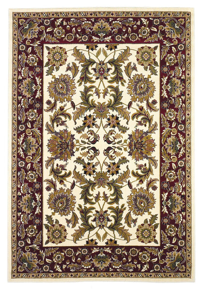 Kas Cambridge 7303 Ivory Red Traditional Machine Woven Rug