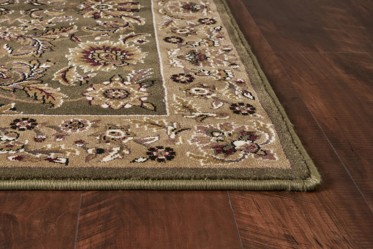 Kas Cambridge 7304 Green Taupe Traditional Machine Woven Rug