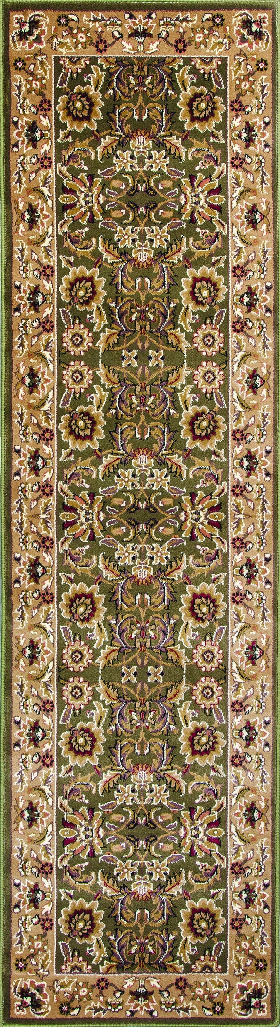 Kas Cambridge 7304 Green Taupe Traditional Machine Woven Rug