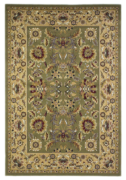 Kas Cambridge 7304 Green Taupe Traditional Machine Woven Rug
