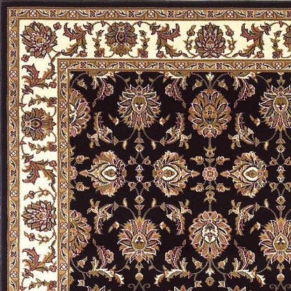 Kas Cambridge 7313 Black Ivory Traditional Machine Woven Rug