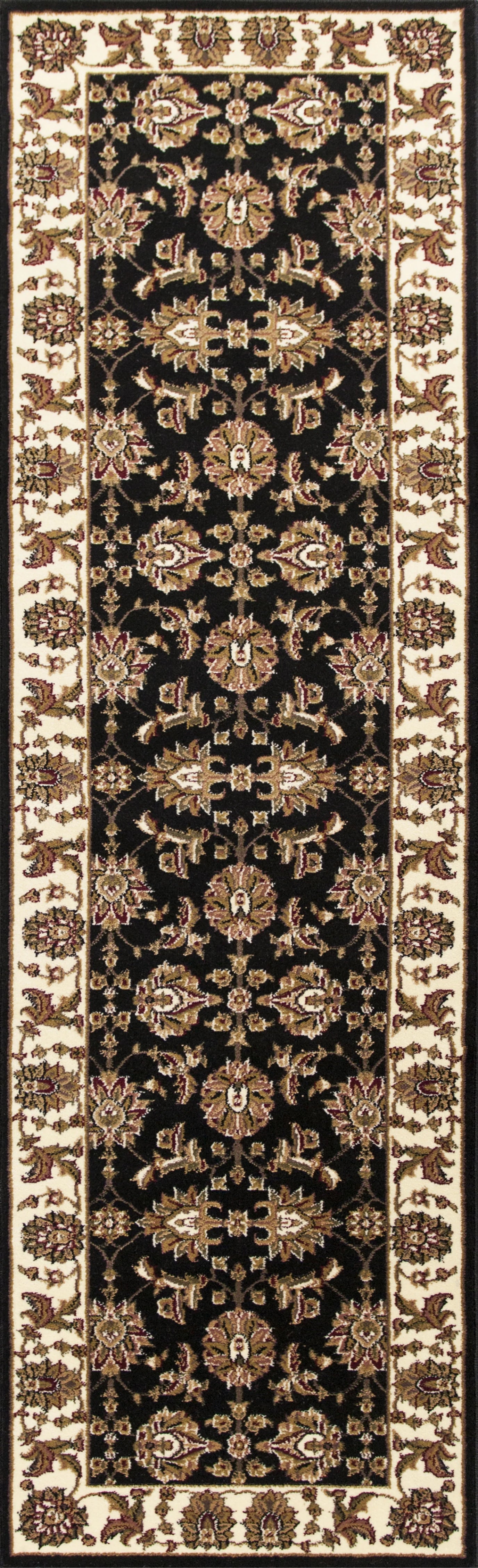 Kas Cambridge 7313 Black Ivory Traditional Machine Woven Rug