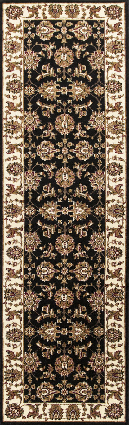Kas Cambridge 7313 Black Ivory Traditional Machine Woven Rug