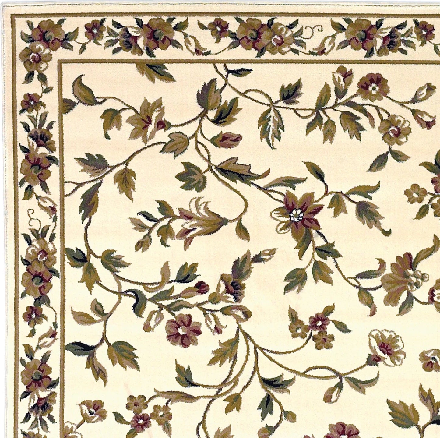 Kas Cambridge 7331 Ivory  Traditional Machine Woven Rug