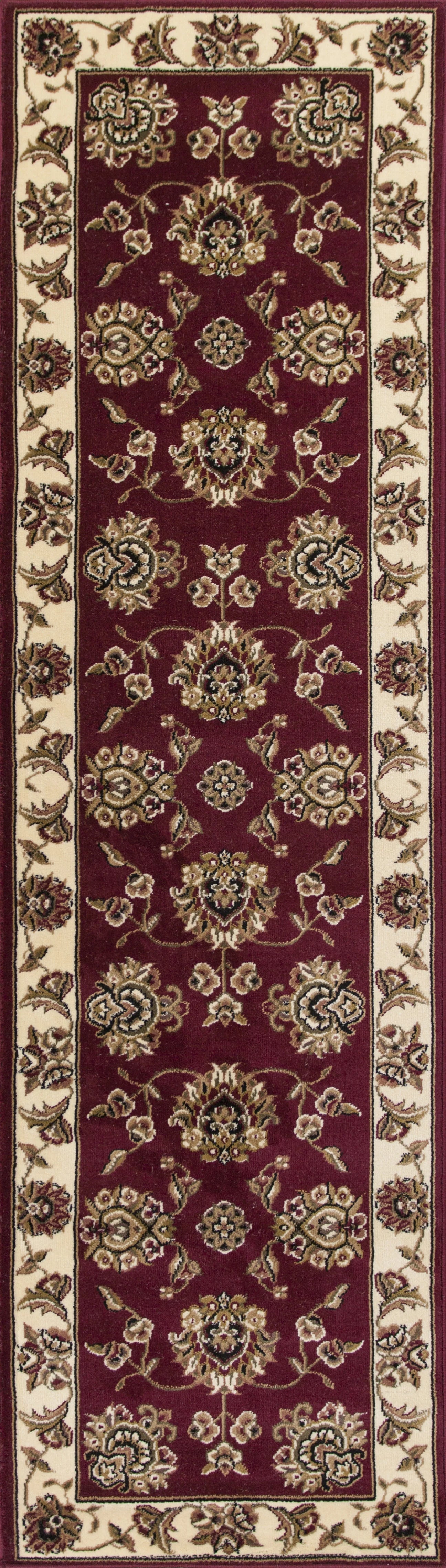 Kas Cambridge 7340 Red Ivory Traditional Machine Woven Rug