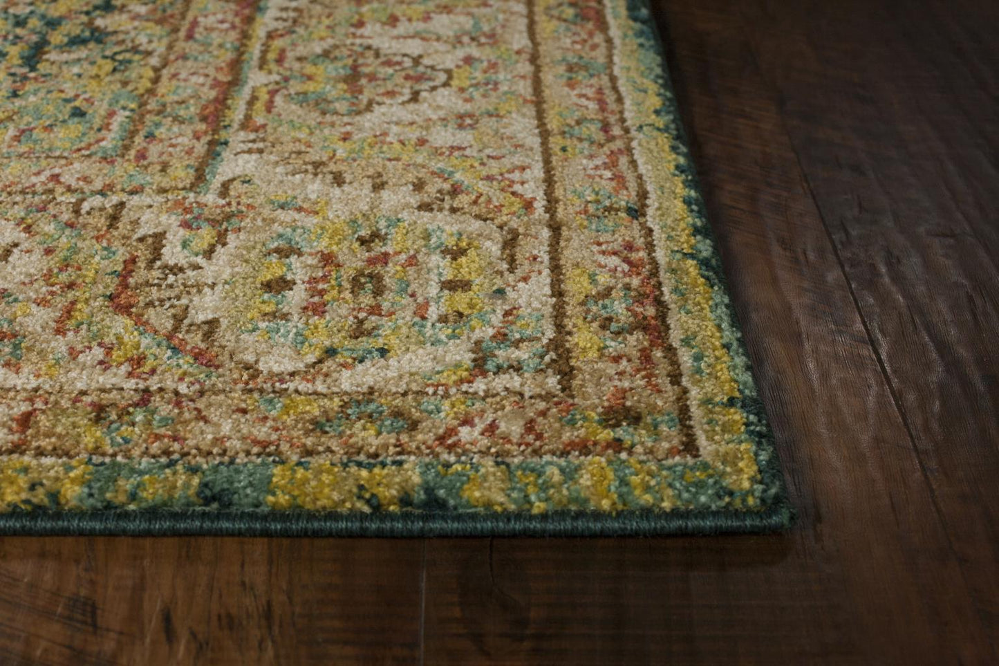 Kas Casablanca 4402 Teal Sand Traditional Machine-woven Rug