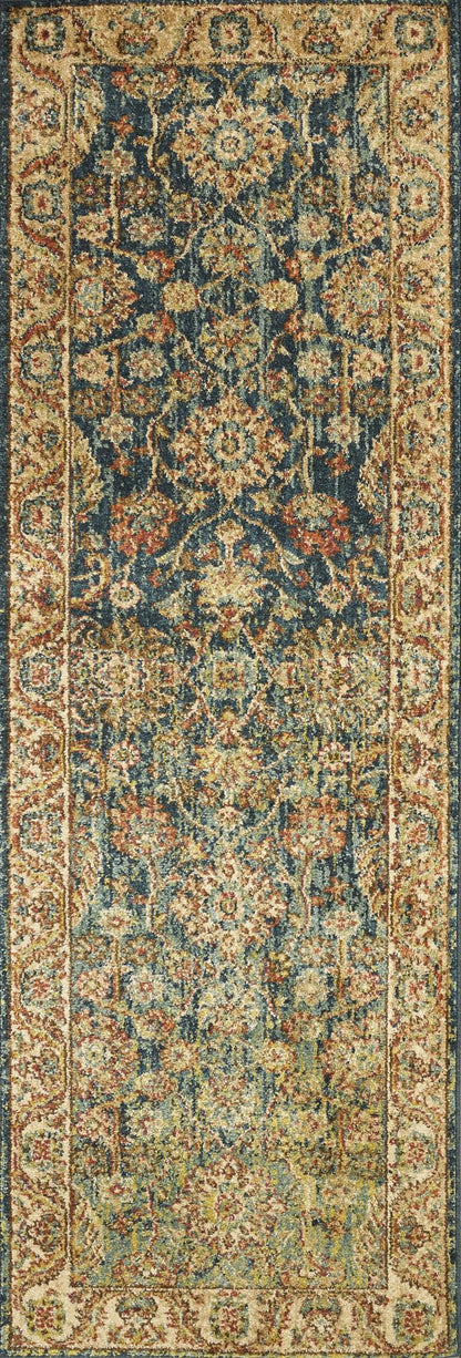 Kas Casablanca 4402 Teal Sand Traditional Machine-woven Rug