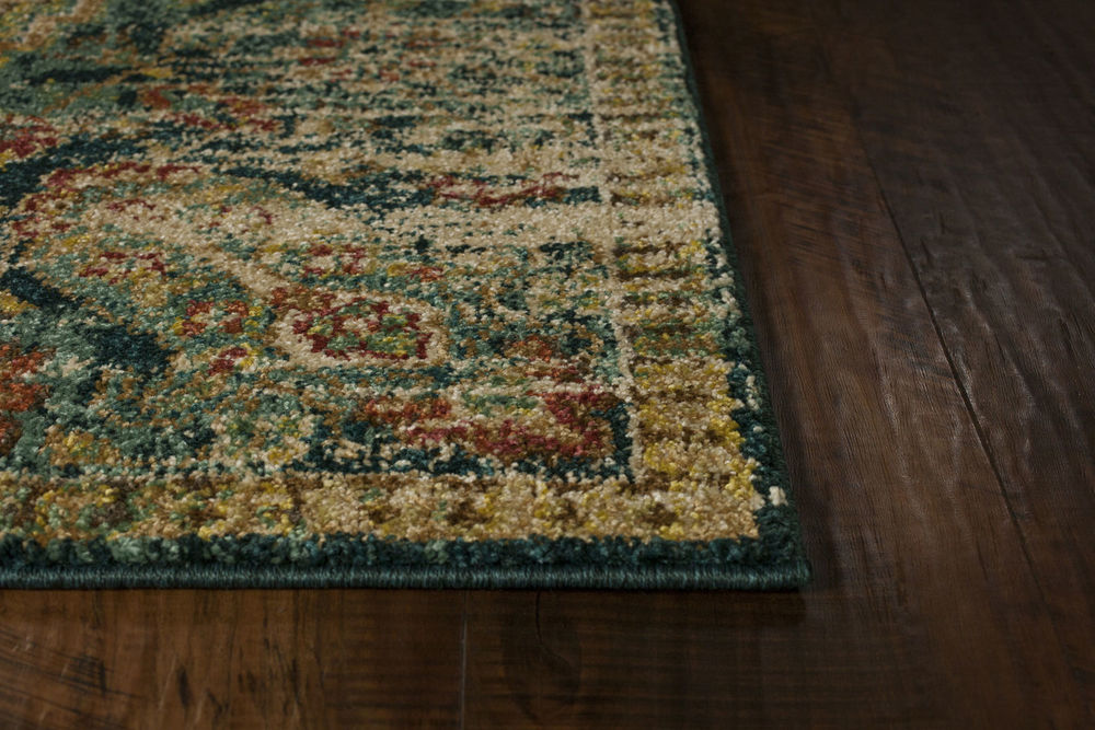 Kas Casablanca 4408 Sand Teal Traditional Machine-woven Rug
