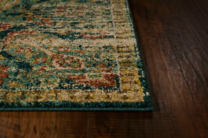 Kas Casablanca 4408 Sand Teal Traditional Machine-woven Rug