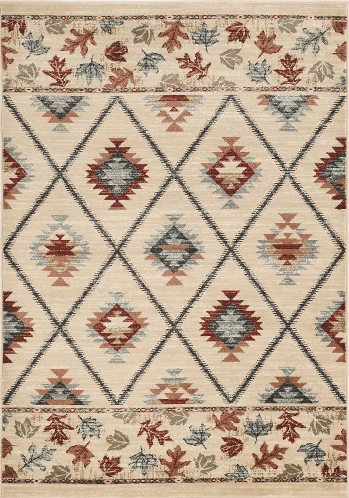 Kas Chester 5632 Ivory Rustic & Lodge Machine Woven Rug