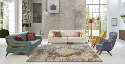 Kas Corsica 7850 Multi Traditional Machine-woven Rug