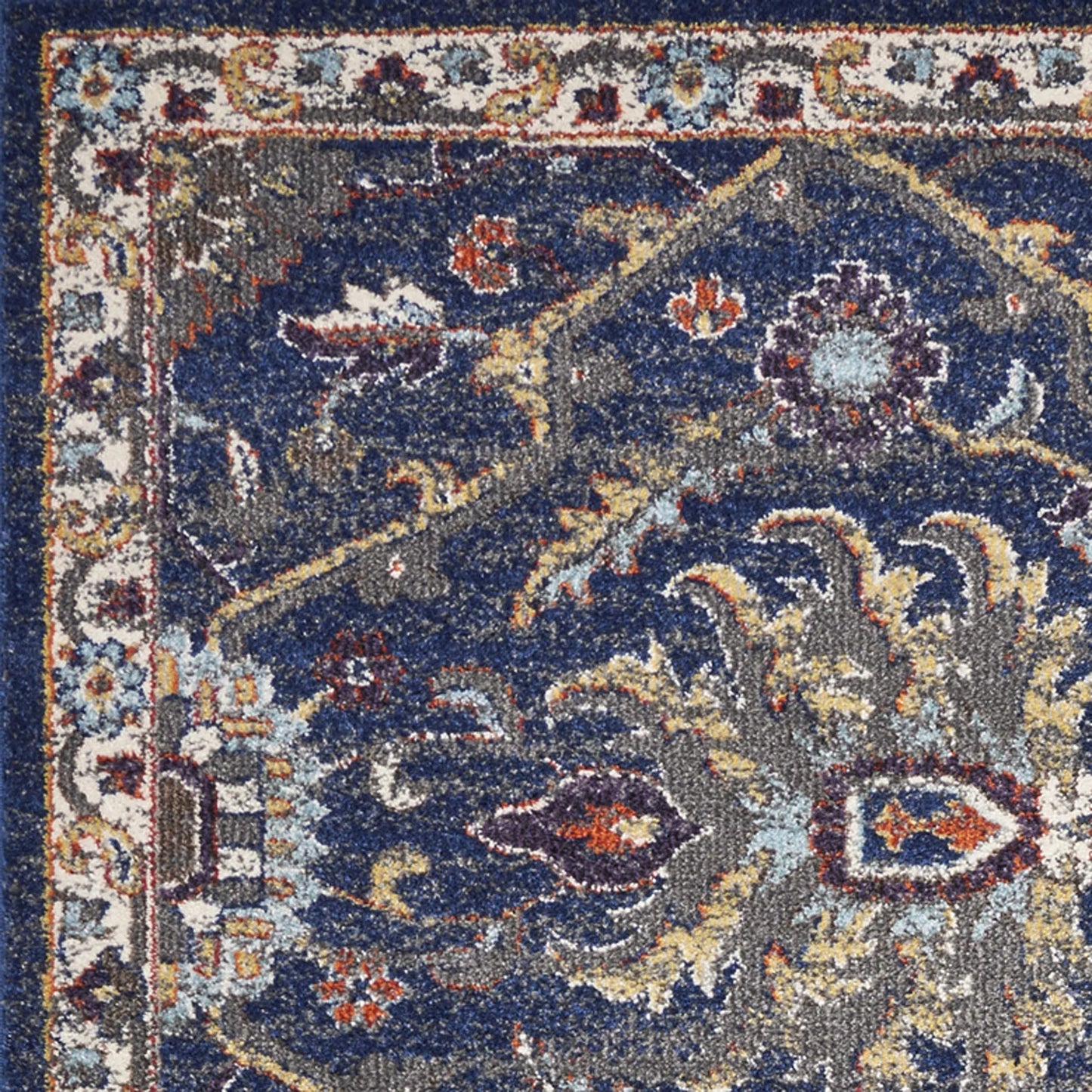 Kas Corsica 7859 Royal Blue Traditional Machine-woven Rug