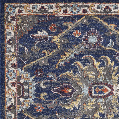 Kas Corsica 7859 Royal Blue Traditional Machine-woven Rug