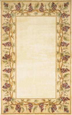 Kas Emerald 9058 Ivory  Tropical Hand-Tufted Rug