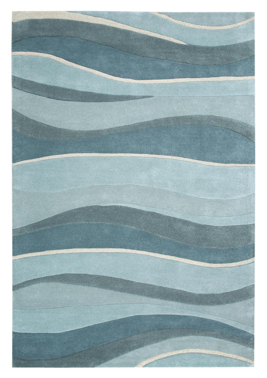Kas Eternity 1053 Ocean Contemporary Hand Tufted Rug